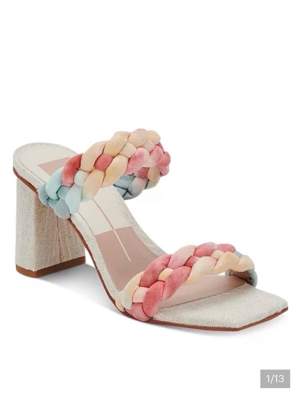 Dolce Vita Braided Block Heel Sandal - 6.5 Women